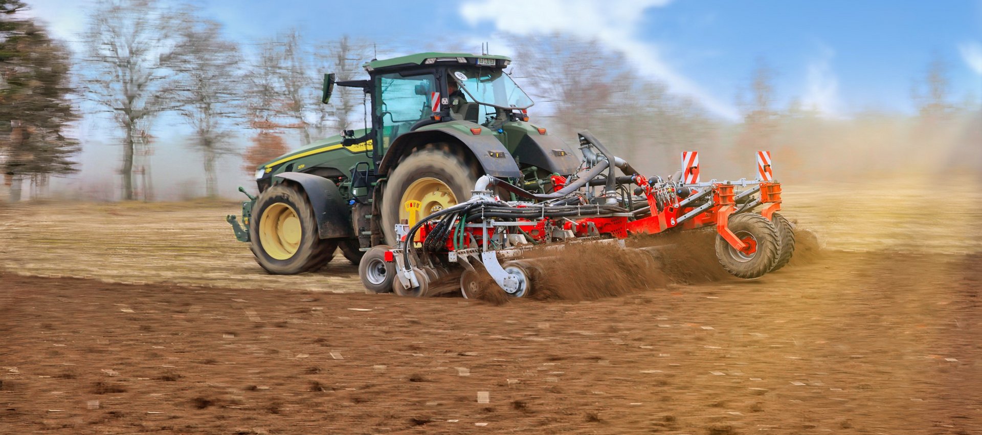 Volmer Engineering Kurzscheibenegge T-Rubber 9000 mit 9 Meter Arbeitsbreite