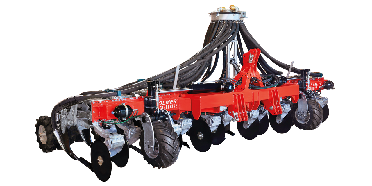 Volmer Engineering Strip Till dispositif 12 rangées avec disques de coupe