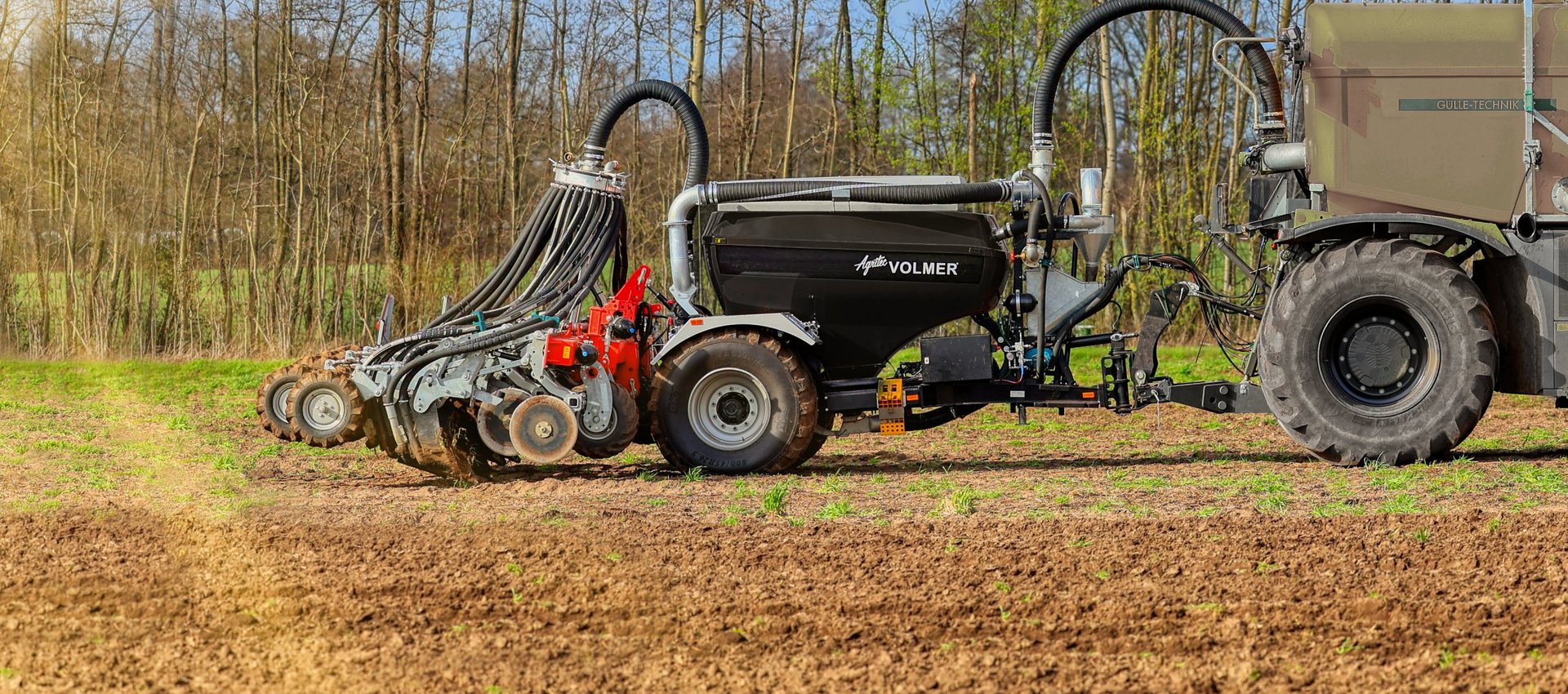 Volmer Agritec Kieserit wagen mit Culex CL 1250 